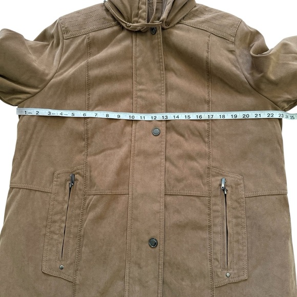 🚫SOLD🚫NWT Fleet Street Microsuede Removable Hood Jacket Coat Large - Picture 10 of 16